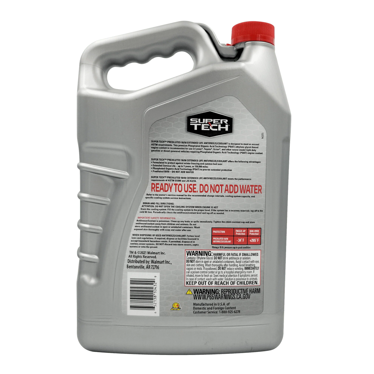 Red Antifreeze Prediluted 50/50 I2990