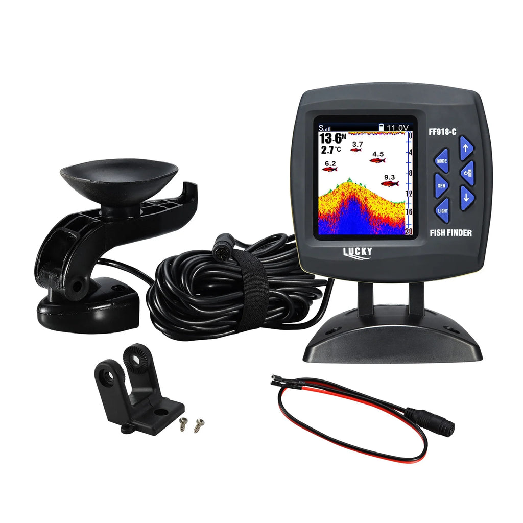 Fish Finder Wired Transducer Sensor 45 Degrees Underwater Fishing Camera Waterproof LCD U138