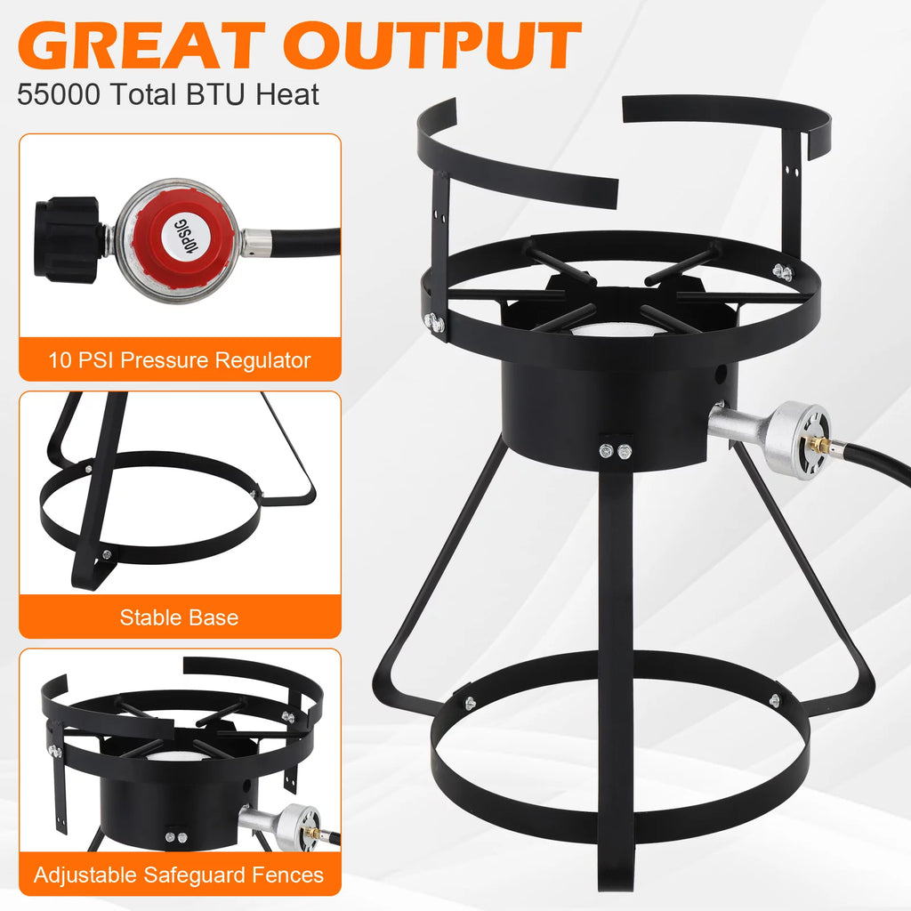 30qt Aluminum Propane Outdoor Fryer S42415