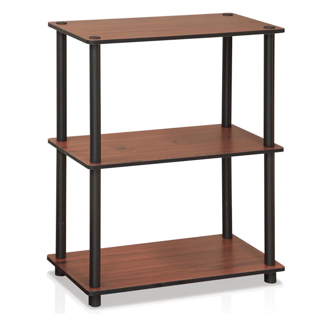 3-Tier Dark Cherry Shelf Display Rack Q3880