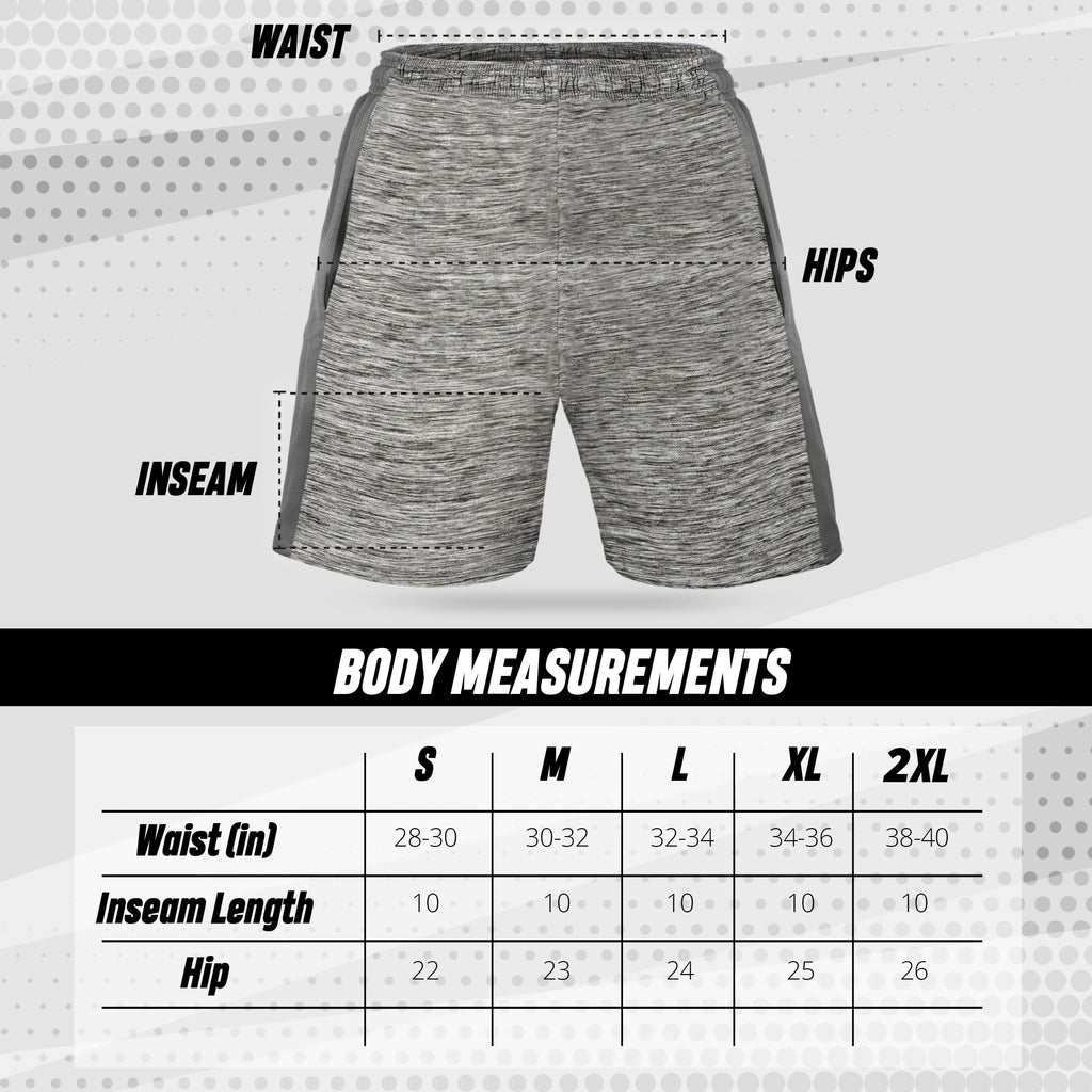 Men's Dry-Fit Athletic Shorts with Two Side Pockets V4895