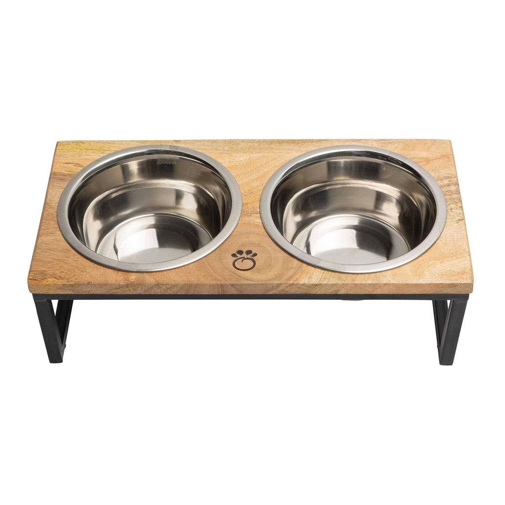 Elevated Wood & Metal Feeder Q877