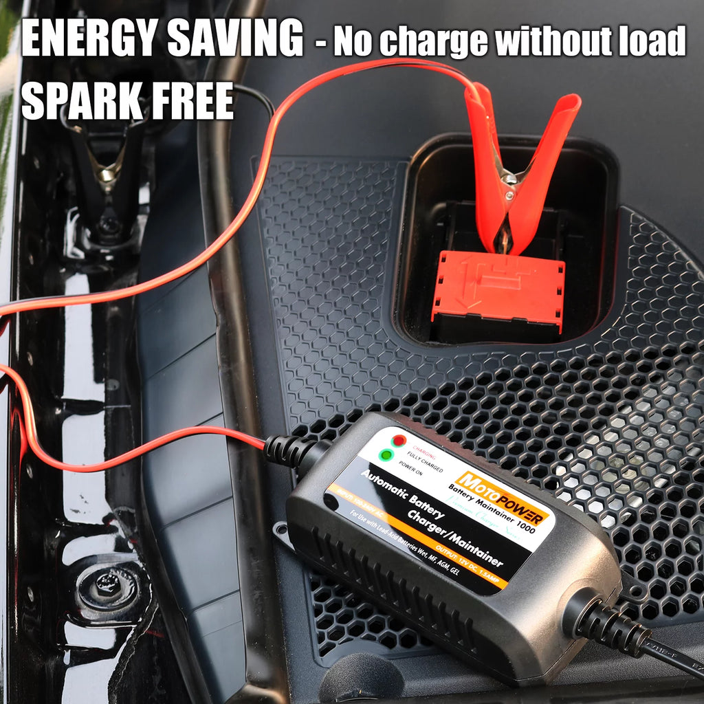 12V 1.5Amp Automatic Battery Charger Maintainer P38390