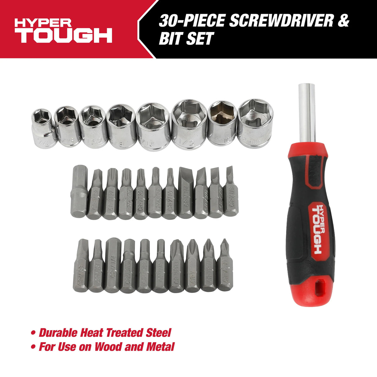 30 Piece Screwdriver and Bit Set U345