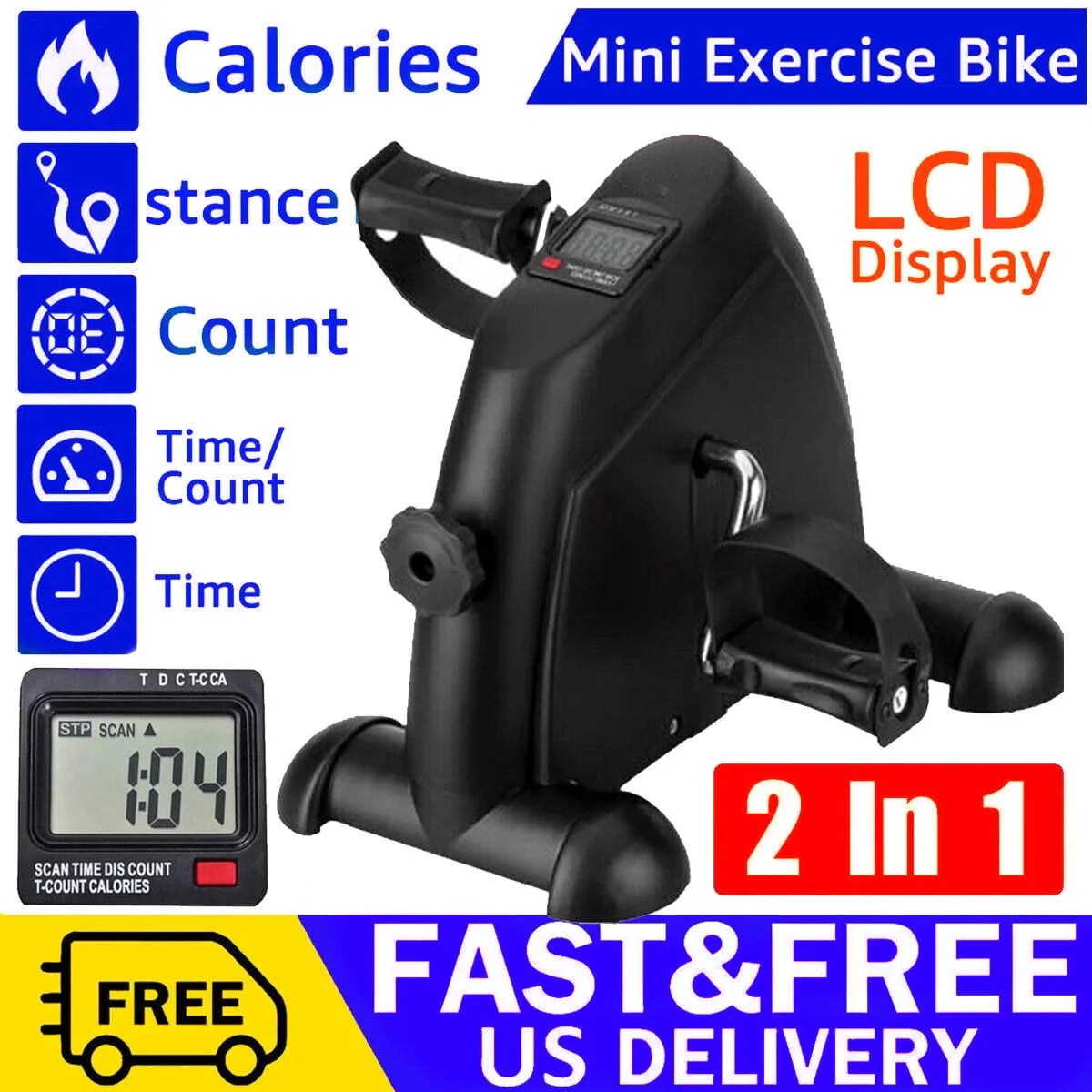 Mini Under Desk Pedal Exerciser with LCD Screen Y5335