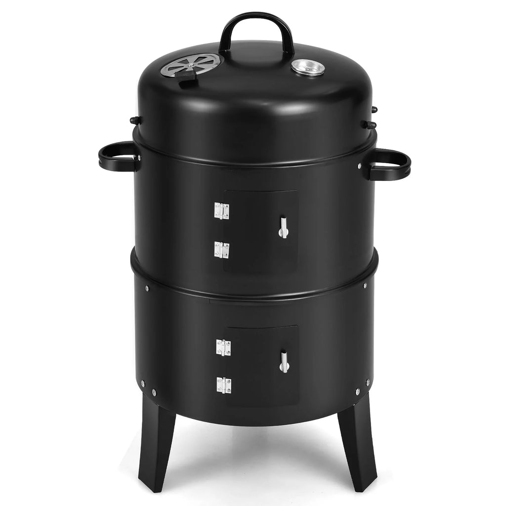 Charcoal Smoker Grill with Detachable 2 Layer C416